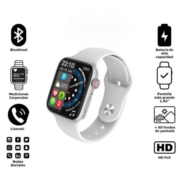Reloj Smartwatch T900 Pro Max Series 8 Blanco