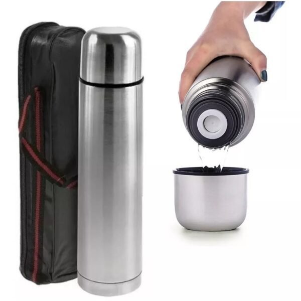 Termo Acero Inoxidable 1L con Funda