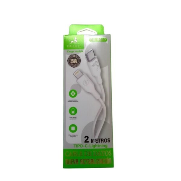 Cable USB Tipo C a Lightning 2metros RoyalCell