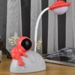 Velador Astronauta Recargable Luz Led Rojo - Imagen 3
