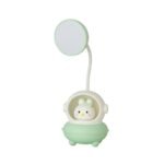 Lámpara Luz Led Recargable Conejo Verde