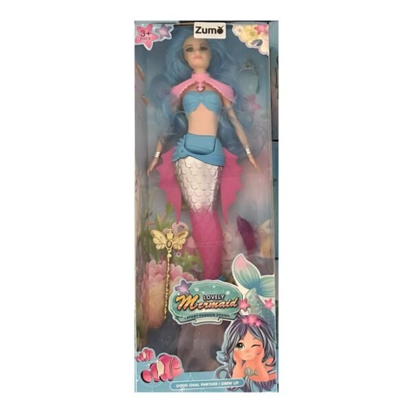 Muñeca Sirena Mermaid HS-385-7 – ZUMO – Celeste