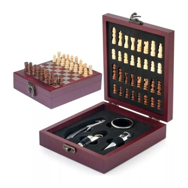 Set Descorchador 5 Piezas con Ajedrez