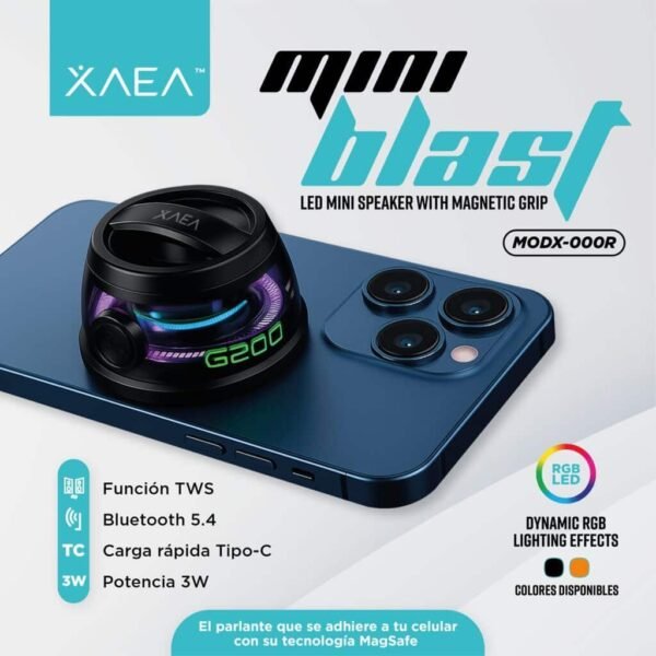 Mini Parlante 2" Magnético- Xaea Blast