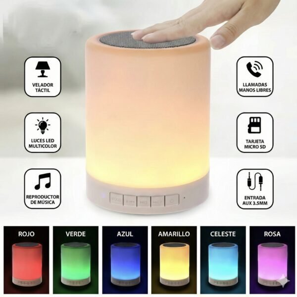 Parlante Pequeno Velador Modv 004s - Blanco