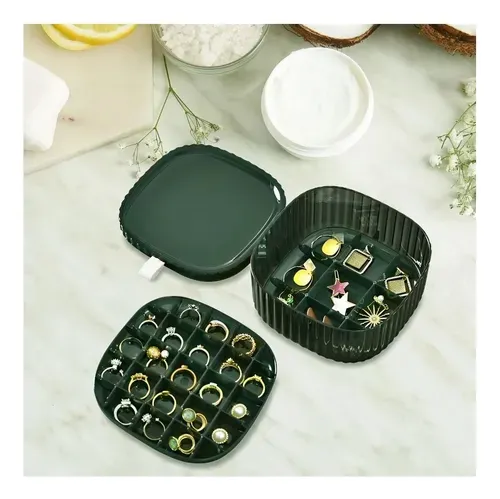 Organizador De Anillos Joyas Alhajero Acrilico 2 Niveles