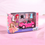 Set Muñequita Auto con Accesorios - Violeta