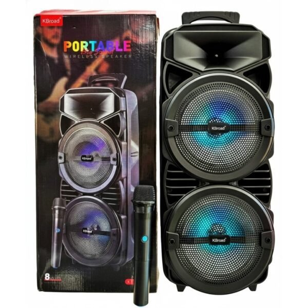 Torre Parlante 8"X2 Portátil Bluetooth Kbroad GTS-2411