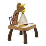 Mesa Didáctica con Proyector y Música para Niños - Marron