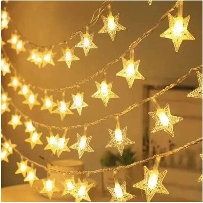 Guirnalda Navideña Estrella USB Cálida 3M