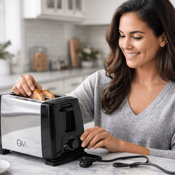 Tostadora Electrica De 2 Rodajas OM-016S