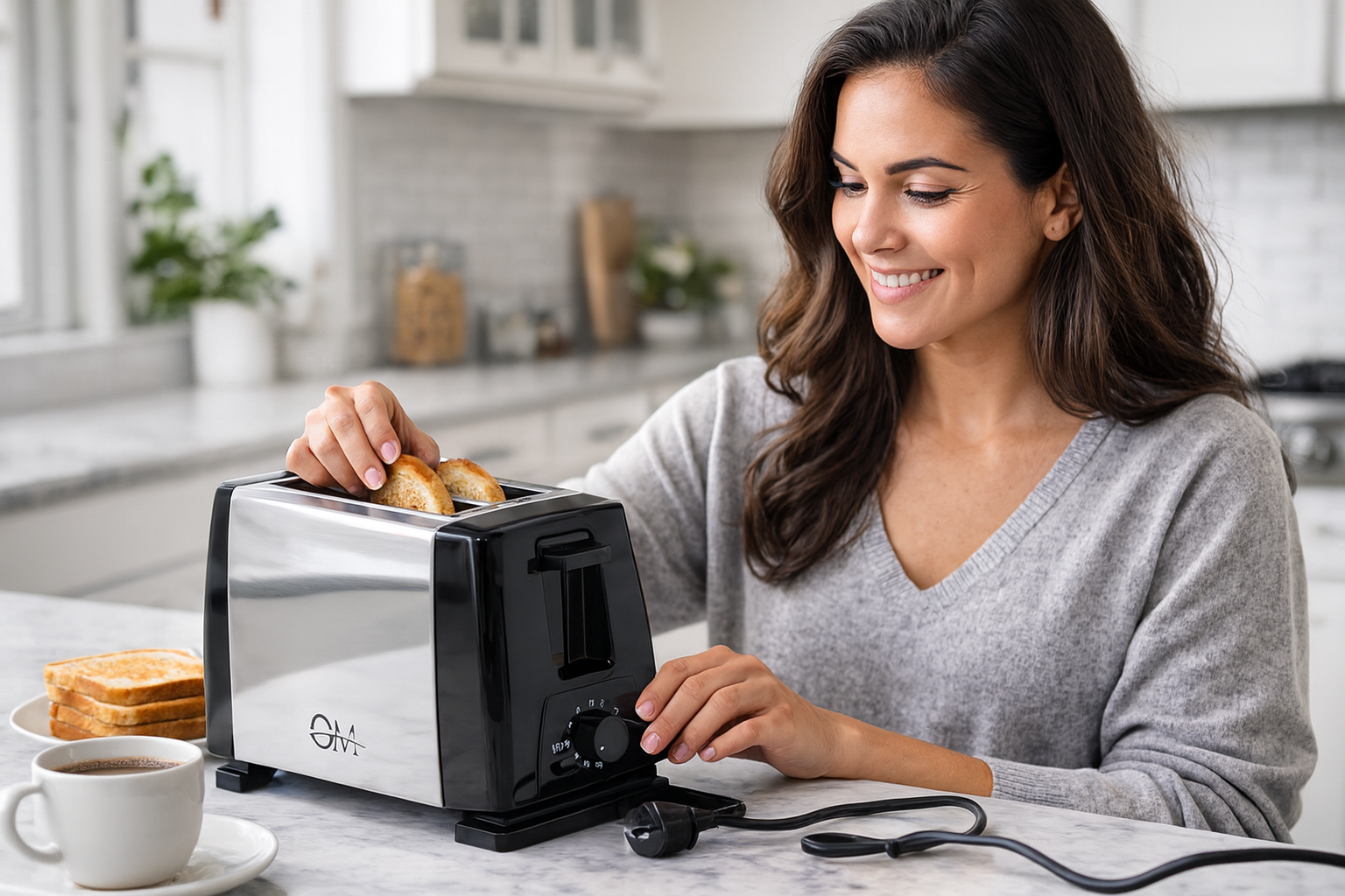 3bfb1b72-0409-4af7-b5df-d1a29f53aea0 Tostadora Electrica De 2 Rodajas OM-016S - Imagen 1