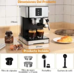 Cafetera Om Para Espresso Capsulas Maquina Espumadora - Imagen 6